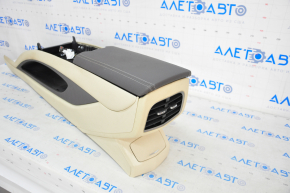 Console center armrest Lincoln MKZ 13-16 leather beige