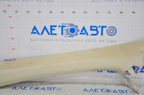 Upper left front pillar trim Lincoln MKZ 13-15 beige, fabric swelled, chemically treated
