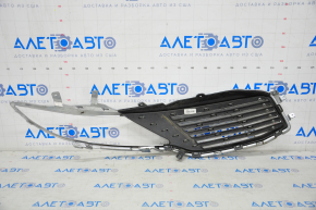Radiator grill left Lincoln MKZ 13-16 chrome, cracks on chrome