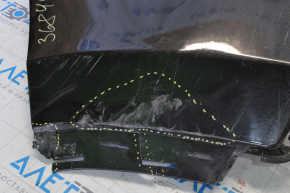 Rear bumper bare left fang Jeep Cherokee KL 14-18 black, beaten, broken fastener
