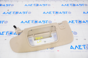 Left visor Lincoln MKX 16-18 beige, with control, for dry cleaning