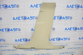 Center pillar trim lower right Lincoln MKZ 13-15 beige, broken crepe