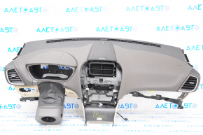 Torpedo front panel with AIRBAG Lincoln MKX 16-18 brown