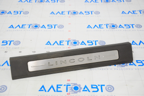Door sill trim front left Lincoln MKX 16-18 brown, with chrome and illumination