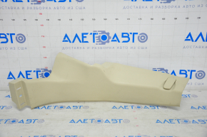 Rear pillar trim lower left Lincoln MKZ 13-15 beige, broken crepe