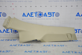 Rear pillar trim lower right Lincoln MKZ 13-15 beige, broken fastener