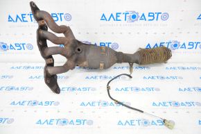 Exhaust manifold with catalytic converter Ford C-max MK2 13-18 Energi, rusty, part missing, with lambda probe