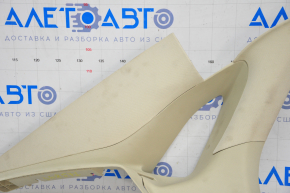 Upper left rear pillar trim Lincoln MKZ 13-16 beige, complete, for cleaning