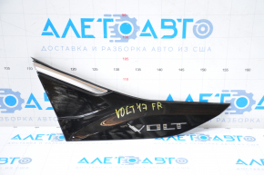 Right fender molding for Chevrolet Volt 16 - gloss black + chrome