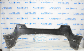 Rear bare bumper Lincoln MKZ 13-20 upper part, white, for parking sensors, broken fasteners