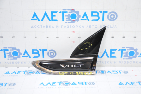 Molding emblem wing left Chevrolet Volt 11-15 scratch, worn chrome
