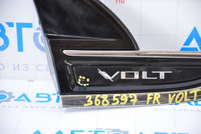 Right wing emblem molding Chevrolet Volt 11-15 broken guide, butt