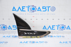 Right wing emblem molding Chevrolet Volt 11-15 broken guide