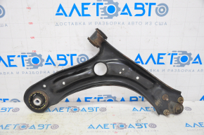 Lower front left arm VW Jetta 11-18 USA with ball joint, silent block is torn, ball joint studs are bent