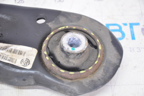 Lower front left arm VW Jetta 11-18 USA with ball joint, silent block is torn, ball joint studs are bent