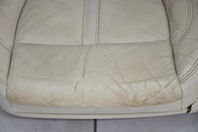 Driver's seat Lincoln MKZ 13-16 with airbag, electric, heated, leather beige, worn