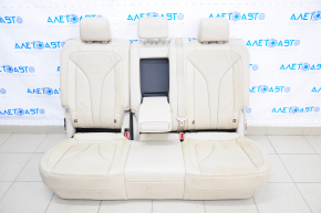 Rear row of seats 2 row Lincoln MKX 16-16 leather, beige, dry cleanable