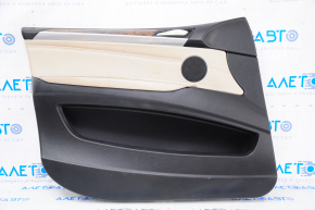 Door trim card front left BMW X5 E70 07-13 black, beige trim, worn leather