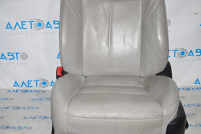 Driver's seat Toyota Avalon 13-14 with airbag, electric, heated, gray leather, cracks on leather, dry cleaning