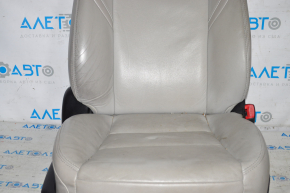 Passenger seat Toyota Avalon 13-14 with airbag, electric, gray leather, cracks on leather, dry cleaning