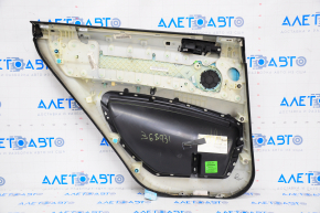 Door trim card rear right BMW X5 E70 07-13 black, beige trim, handle defect, bumps