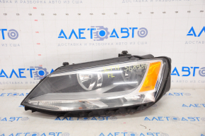 Headlight front left VW Jetta 11-16 USA naked, halogen