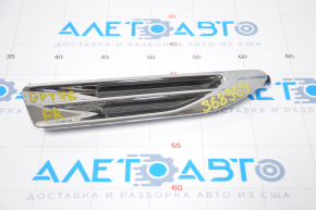 Front right wing molding Kia Optima 16-18 worn chrome