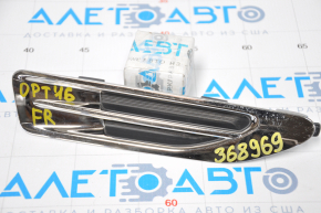 Front right wing molding Kia Optima 16-18 worn chrome