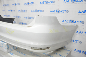 Bare rear bumper VW Jetta 15-18 USA white, scratches