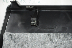 Jeep Compass 11-16 black tailgate trim, broken crepe, worn
