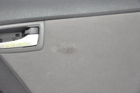 Door trim card rear right Toyota Prius 30 10-15 black, gray fabric insert, worn