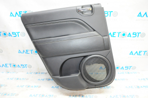 Door trim card rear left Jeep Compass 11-16 black with black insert leather, armrest leather, white stitching