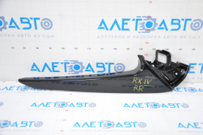 Right tailgate spoiler for Lexus RX350 RX450h 16-22 gloss black