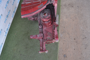 Front left quarter Ford C-max MK2 13-18 red, with central pillar, rusty, painted, pokes