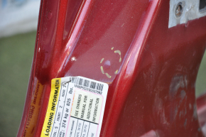 Front left quarter Ford C-max MK2 13-18 red, with central pillar, rusty, painted, pokes