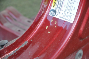 Front left quarter Ford C-max MK2 13-18 red, with central pillar, rusty, painted, pokes