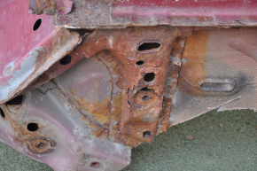 Front left quarter Ford C-max MK2 13-18 red, with central pillar, rusty, painted, pokes