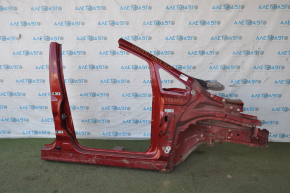 Front right quarter Ford C-max MK2 13-18 red, with central pillar, painted, pokes, rusty