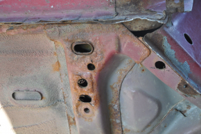 Front right quarter Ford C-max MK2 13-18 red, with central pillar, painted, pokes, rusty