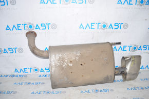 Muffler rear part barrel left Toyota Avalon 13-18 3.5 crumpled dented chrome nozzle