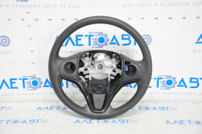Bare steering wheel Honda HR-V 16-22 rubber black, with pads