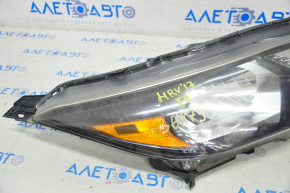 Headlight front right bare Honda HR-V 16-18 halogen, break crepe, crack, for polishing