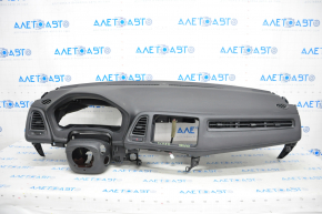 Torpedo front panel with AIRBAG Honda HR-V 16-22 black