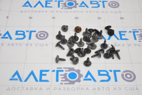 Rear bumper hardware VW Jetta 11-18 USA incomplete, 34 pcs