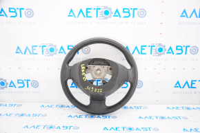 Naked steering wheel Nissan Leaf 13-17 leather black with heating, dented, scratches
