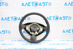 Naked steering wheel Nissan Leaf 13-17 leather black with heating, scratches