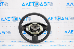 Naked steering wheel Nissan Leaf 13-17 leather black with heating, scratches