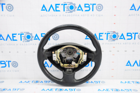 Naked steering wheel Nissan Leaf 13-17 leather black with heating, scratch, worn