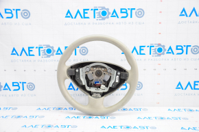 Naked steering wheel Nissan Leaf 13-17 leather gray with heating