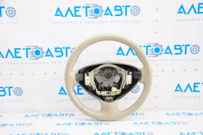 Naked steering wheel Nissan Leaf 13-17 leather gray with heating